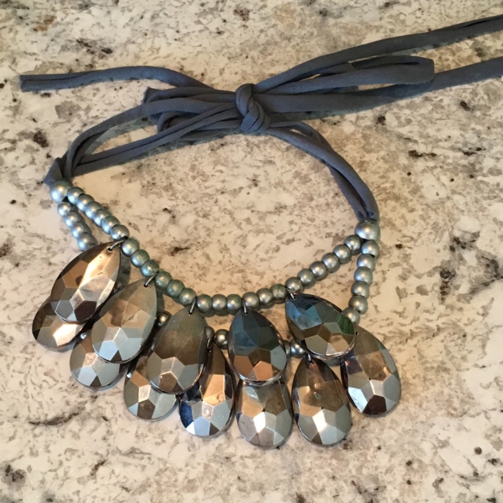 Neiman Marcus Black Rock Necklace - Picture 2 of 3